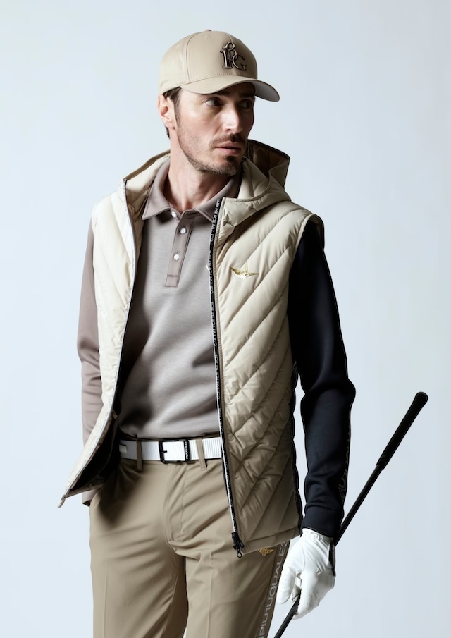 113 GOLF DOWN VEST |1PIU1UGUALE3(ウノ ピゥ ウノ ウグァーレ