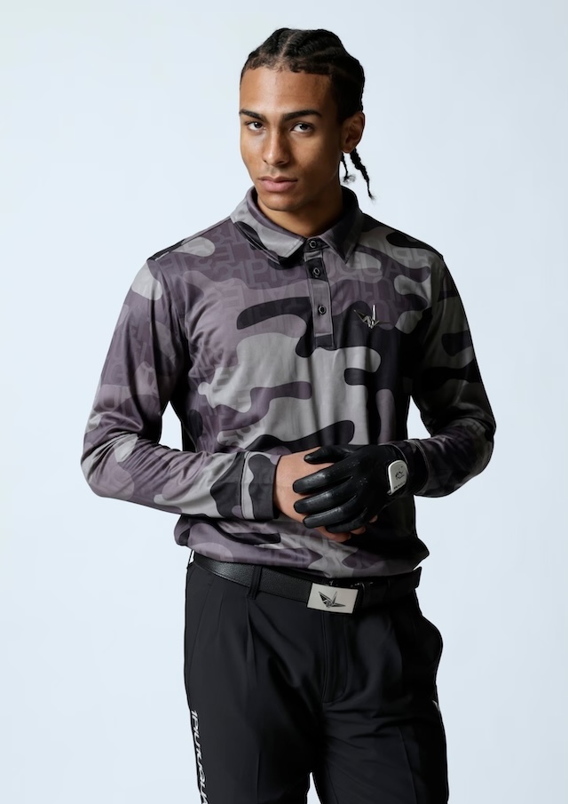 113 GOLF L/S POLO CAMOUFLAGE |1PIU1UGUALE3(ウノ ピゥ ウノ