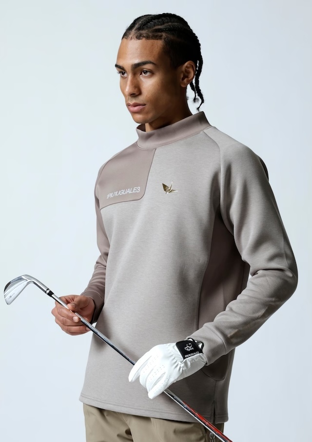 113 GOLF L/S MOCK NECK RAGLAN |1PIU1UGUALE3(ウノ ピゥ ウノ