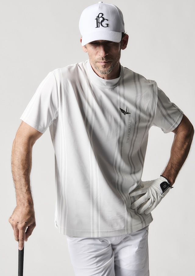 【完売】  NECK MOCK S/S GOLF 113 STRIPE |1PIU1UGUALE3 6月入荷予定 / メンズウェア
