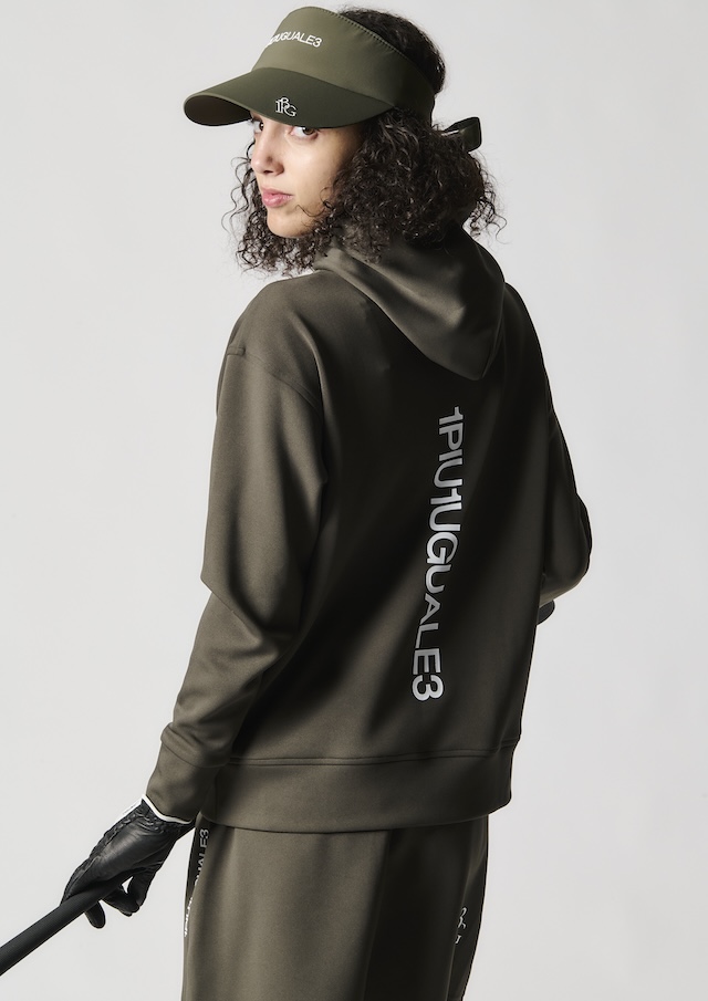 1piu1uguale3 GOLF 113JERSEYPARKER ユニセックス 1PIU1UGUALE3 GOLF - 113 GOLF HALF ZIP / 刺繍サークルロゴ
