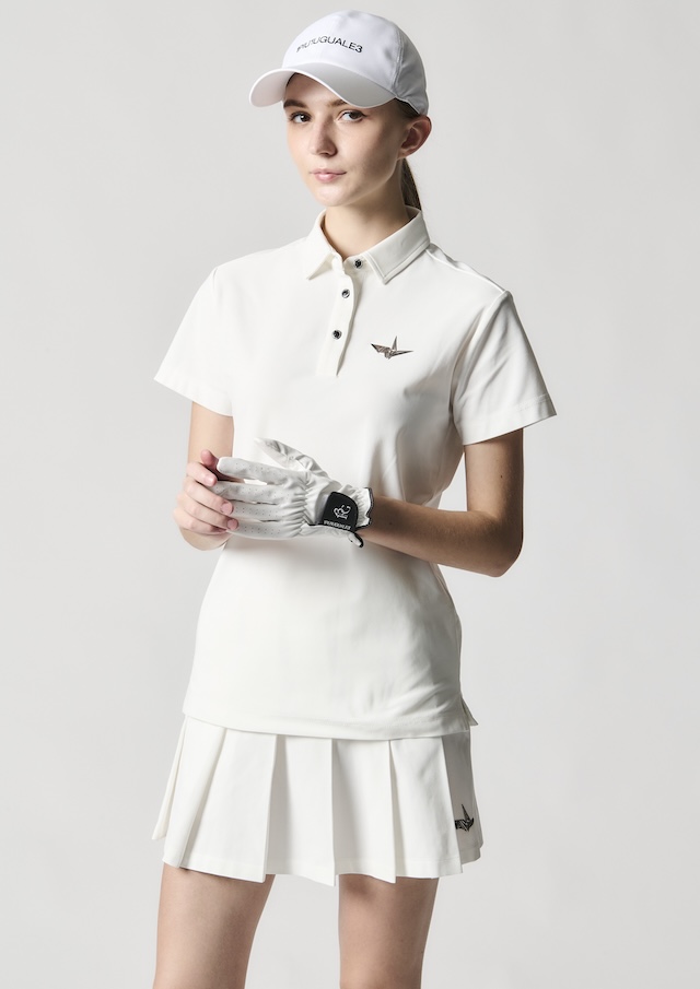 LADIES' 113 GOLF S/S POLO EMBOSS |1PIU1UGUALE3(ウノ ピゥ ウノ