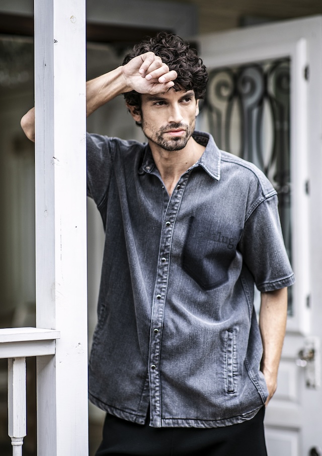 S/S DENIM BIG SHIRTS |1PIU1UGUALE3(ウノ ピゥ ウノ ウグァーレ トレ