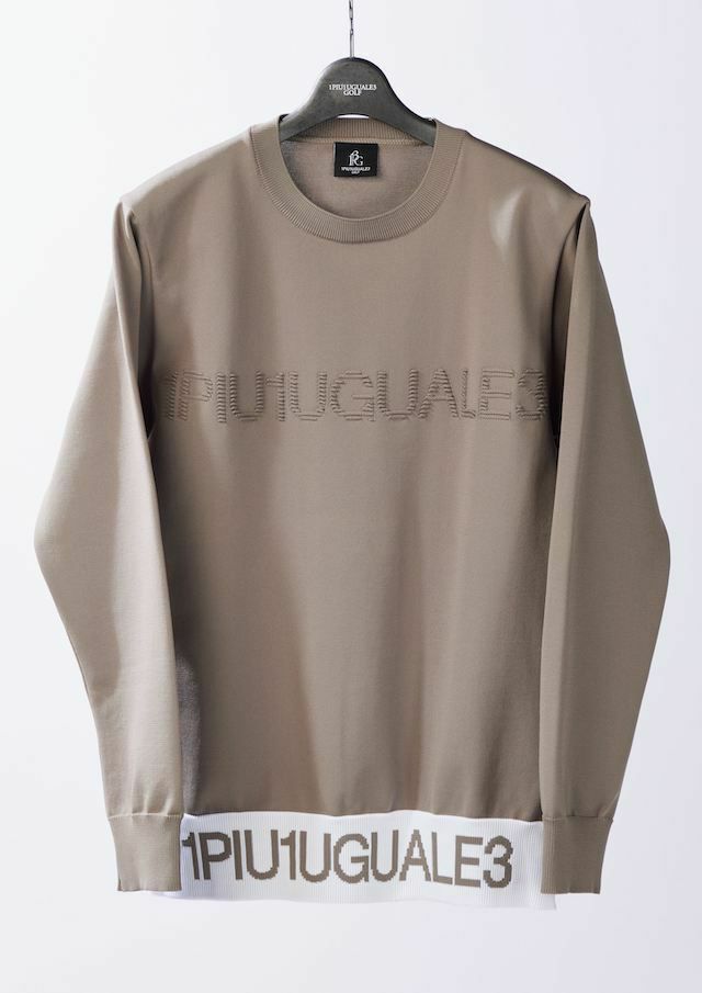 113 GOLF CREW NECK KNIT LOGO RIB |1PIU1UGUALE3(ウノ ピゥ ウノ  