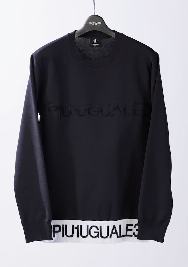 1PIU1UGUALE3 LOGO RIB CREW NECK 1PIU1UGUALE3 LOGO RIB CREW NECK