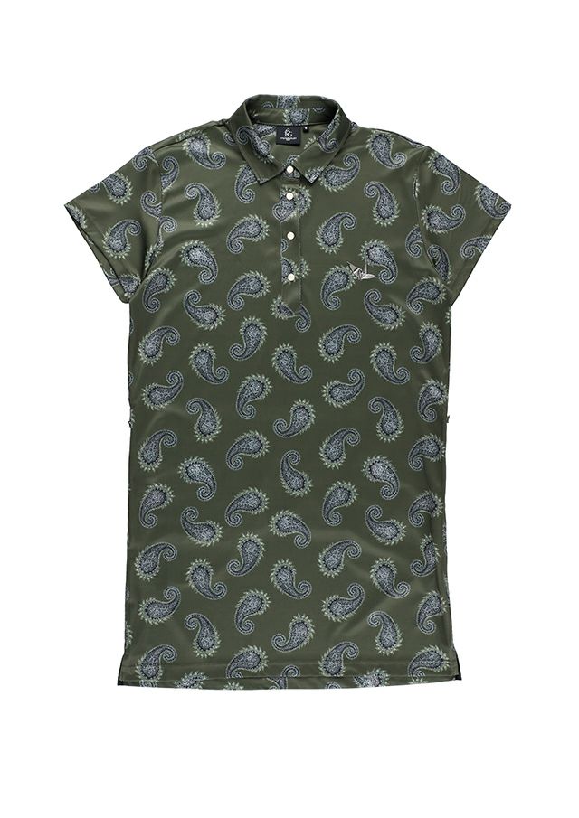 LADIES' 113 GOLF S/S ONE-PIECE PAISLEY |1PIU1UGUALE3(ウノ