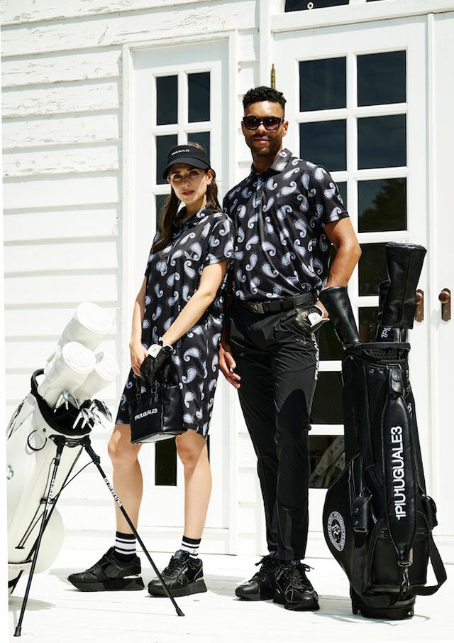 LADIES' 113 GOLF S/S ONE-PIECE PAISLEY |1PIU1UGUALE3(ウノ