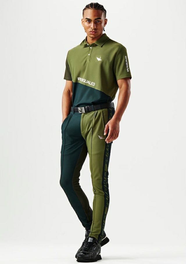 113 GOLF S/S POLO DIAGONAL SWITCH |1PIU1UGUALE3(ウノ ピゥ