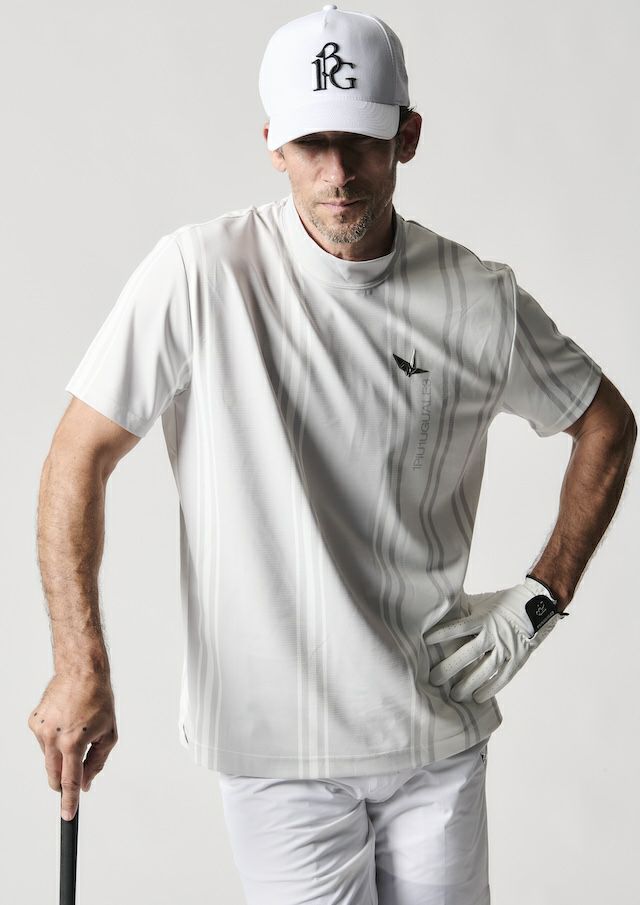 Golfickers サイドメッシュモックネックシャツ　黒　XL Golfickers ゴルフィッカーズ HOLE549 Side Mesh Mock Neck