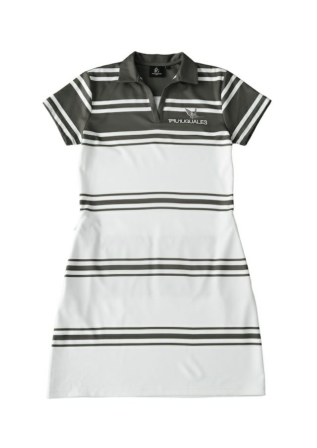 LADIES' 113 GOLF S/S ONE PIECE BORDER |1PIU1UGUALE3(ウノ