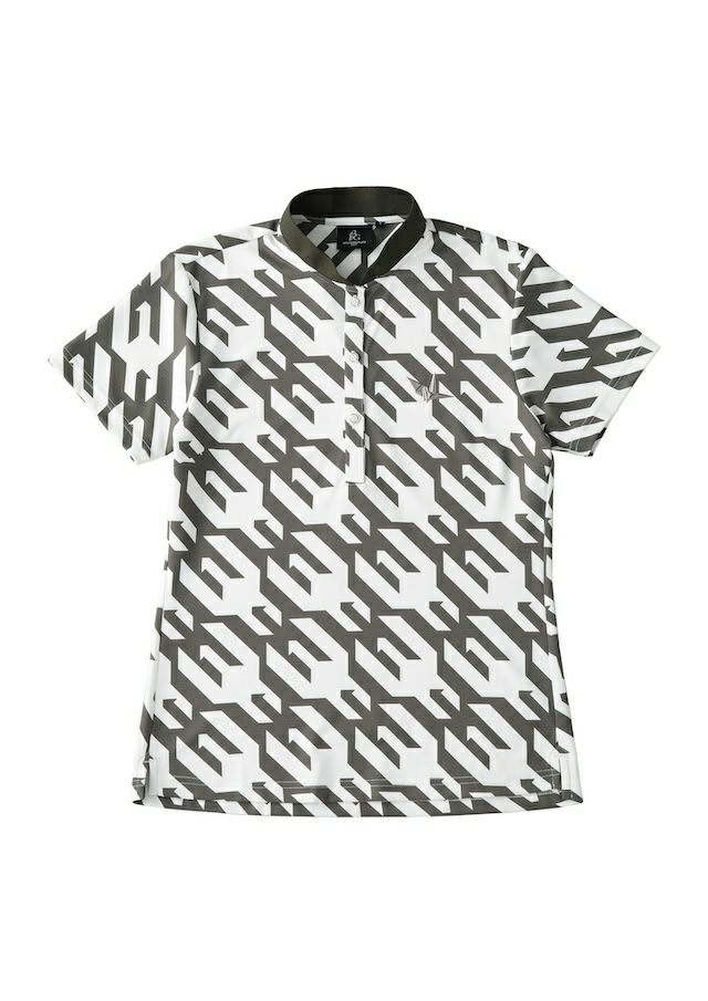 LADIES' 113 GOLF S/S BLADE POLO HOUNDSTOOTH